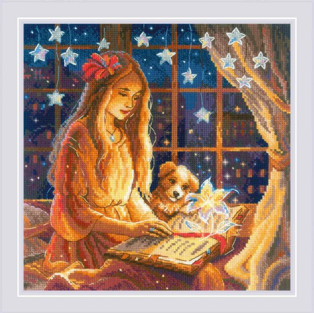 Riolis Kryželio dygsnio rinkinys "Magic Book" 25x25 cm SR2262