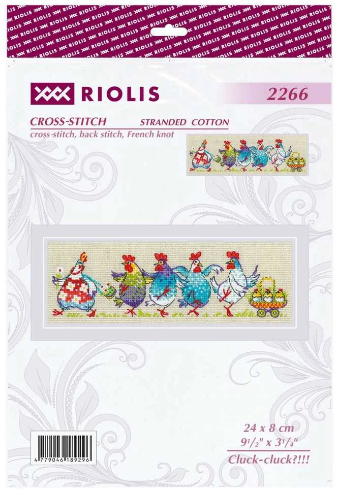 Riolis Kryželių siuvinėjimo rinkinys "Čiū-čiū?!!!" 24x8 cm SR2266