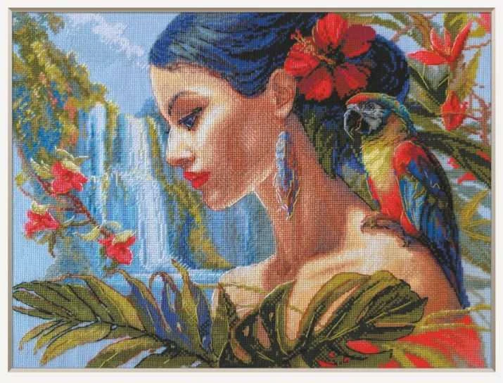 Riolis Siuvinėjimo kryželiu rinkinys "Motina Gamta. Tropikai" 40x30 cm SRA1027