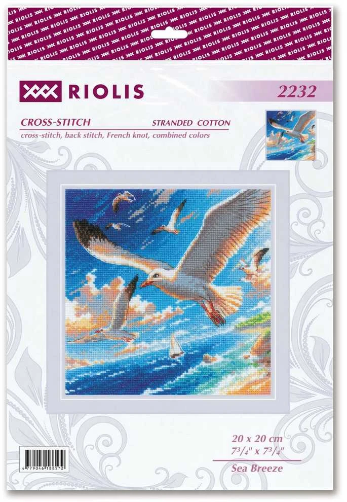 Riolis Kryželio siuvinėjimo rinkinys "Jūros vėjas" 20x20 SR2232