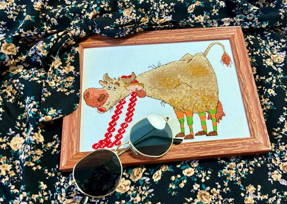 Riolis Kryželiu siuvinėjimo rinkinys - Aine kolekcija "Mados savaitė" 21x15 cm SRA1006