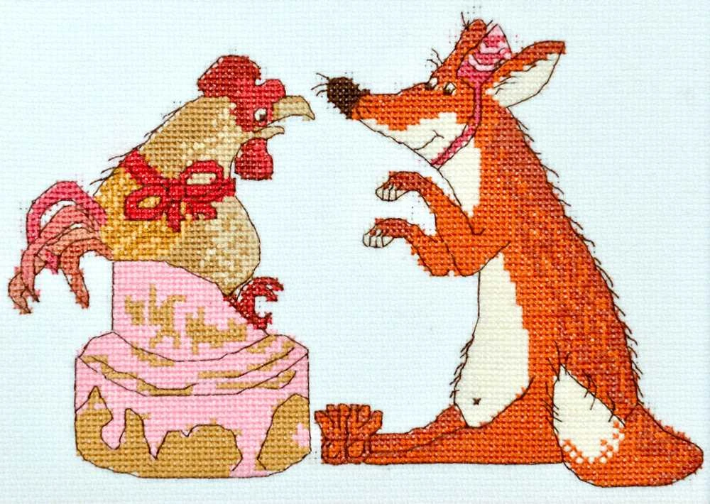 Riolis Kryželio siuvinėjimo rinkinys - Aine kolekcija "Happiest Birthday" 21x15 cm SRA1007