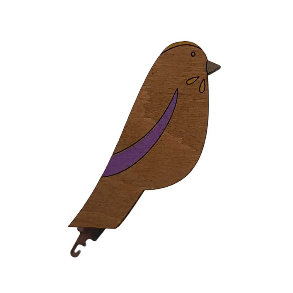 Siūlų vėrimo adata. Paukštis violetinis KF070/1-3