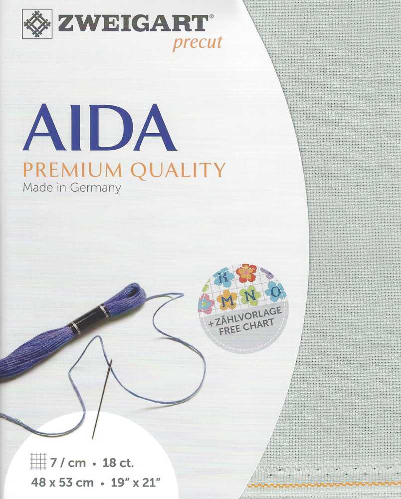 Zweigart Drobe Zweigart Sawitzki Iš anksto supjaustytas Fein-Aida 48x53 cm 37937184853