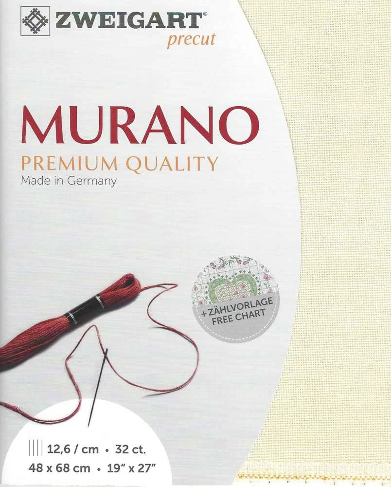 Zweigart Drobe Zweigart Sawitzki Iš anksto supjaustytas Murano 48x68 cm 3984994868