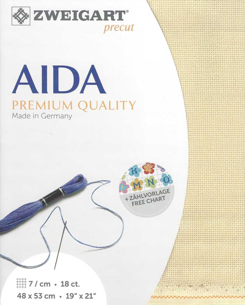 Zweigart Drobe Zweigart Sawitzki Iškirptas Fein-Aida 48x53 cm 379337404853