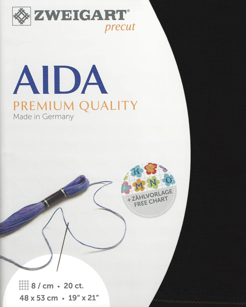 Zweigart Sawitzki Precut Aida 20 count 48x53 cm 33267204853