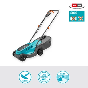 Tosaerba A Batteria GARDENA EasyMax 32/18V Solo – Larghezza 32 Cm, Peso 10,9 Kg, Per Prati Fino A 200 M²