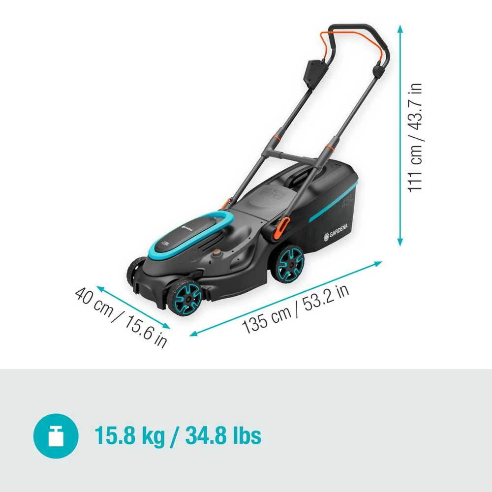 Gardena Akumuliatorinės vejapjovės PowerMax 37/36V P4A rinkinys