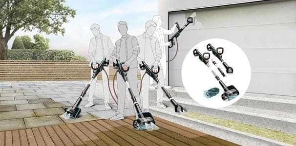 Gardena Akumuliatorinis daugiafunkcinis valytuvas "AquaBrush Compact 02/18V P4A", solo