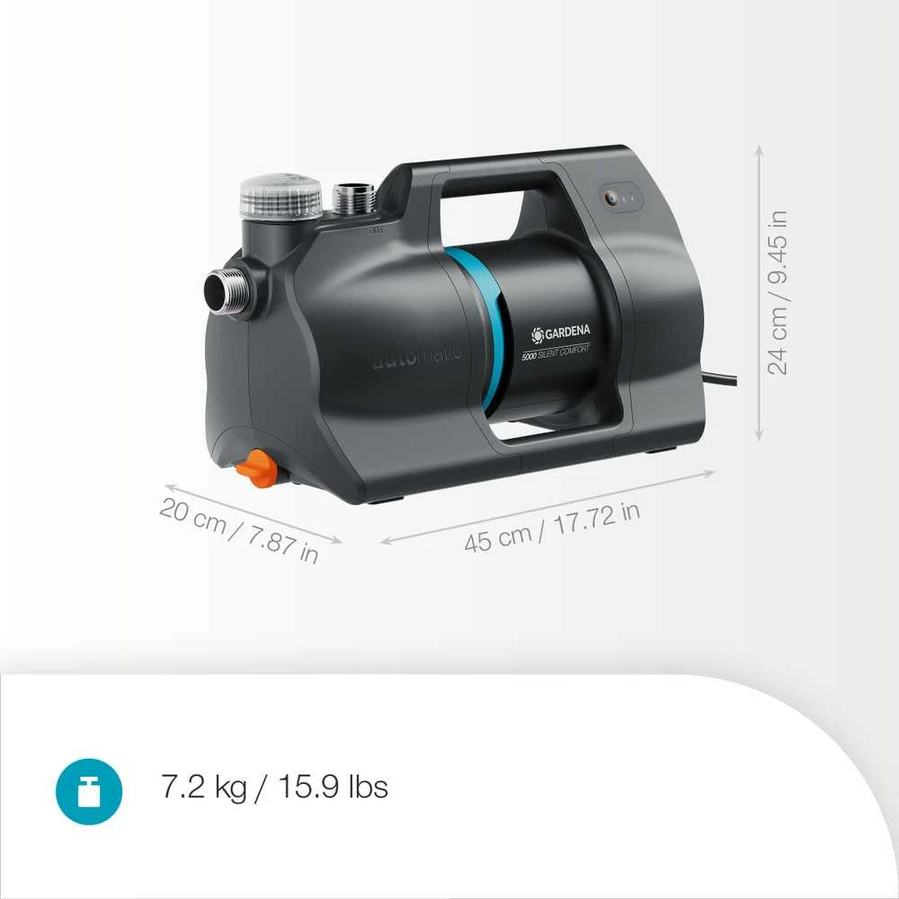 Gardena Automatinis namų ir sodo siurblys 5000 SilentComfort