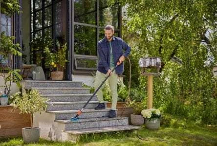 Gardena "Cleansystem" plovimo šepetys "Hard Flex" didesniems, atspariems subraižymui paviršiams