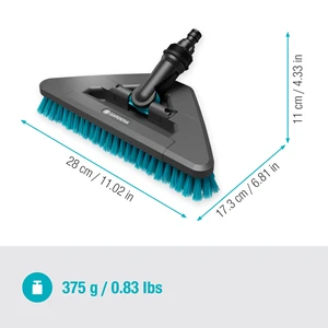 Gardena "Cleansystem" plovimo šepetys "Hard Flex" didesniems, atspariems subraižymui paviršiams