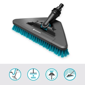Gardena "Cleansystem" plovimo šepetys "Hard Flex" didesniems, atspariems subraižymui paviršiams