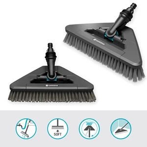 Gardena "Cleansystem" plovimo šepetys "Soft Flex" didesniems, pažeidžiamiems paviršiams