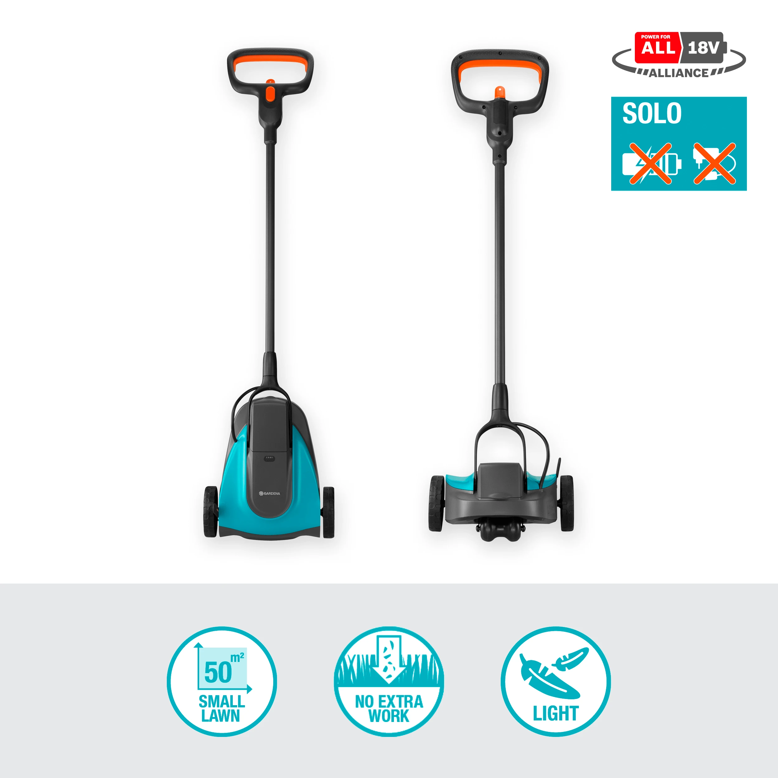 Gardena Akumuliatorinė vejapjovė "HandyMower 22/18V P4A" - be akumuliatoriaus