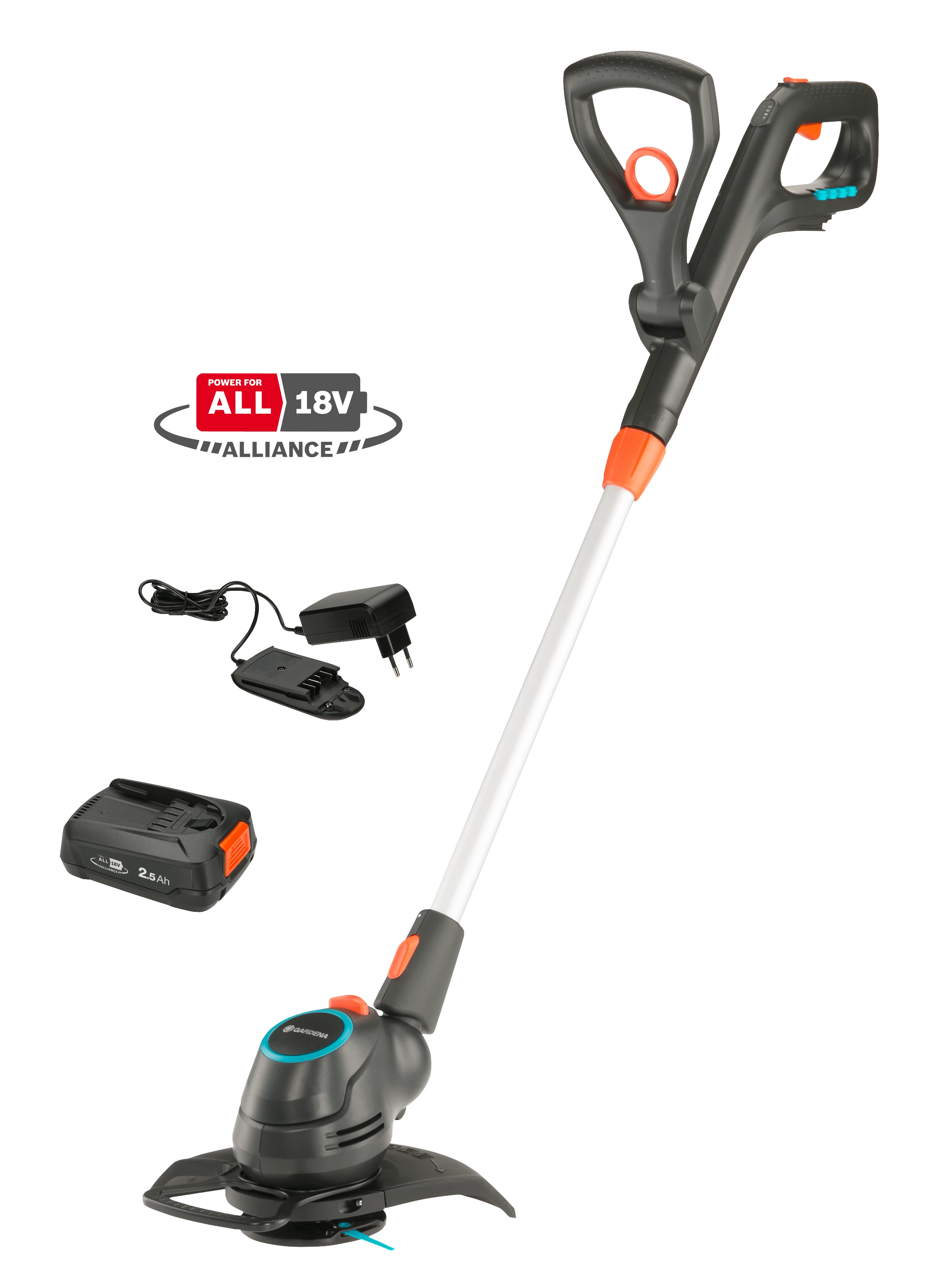 Gardena akumuliatorinė žoliapjovė ComfortCut 23/18V P4A pilnas komplektas