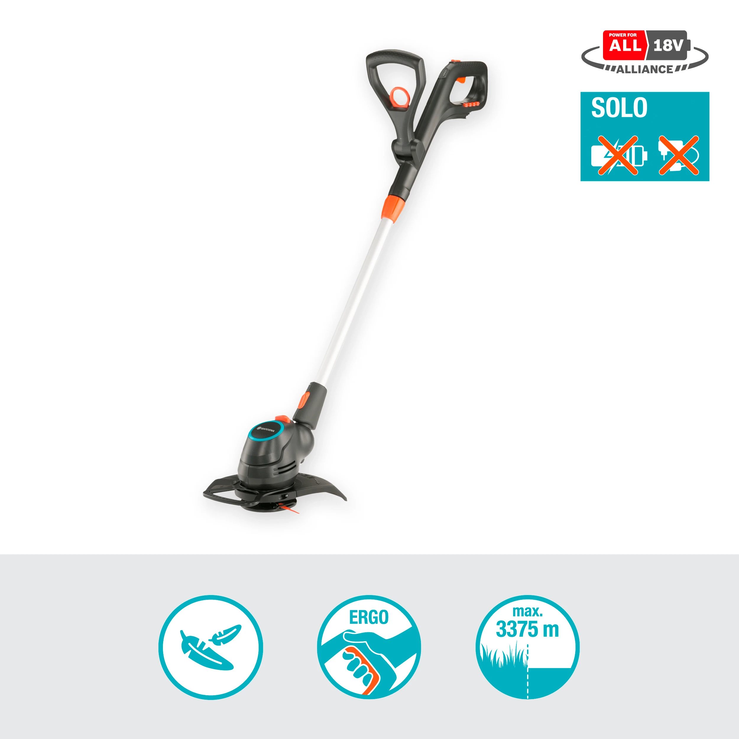 Gardena Akumuliatorinė žoliapjovė "ComfortCut 23/18V P4A" - be akumuliatoriaus