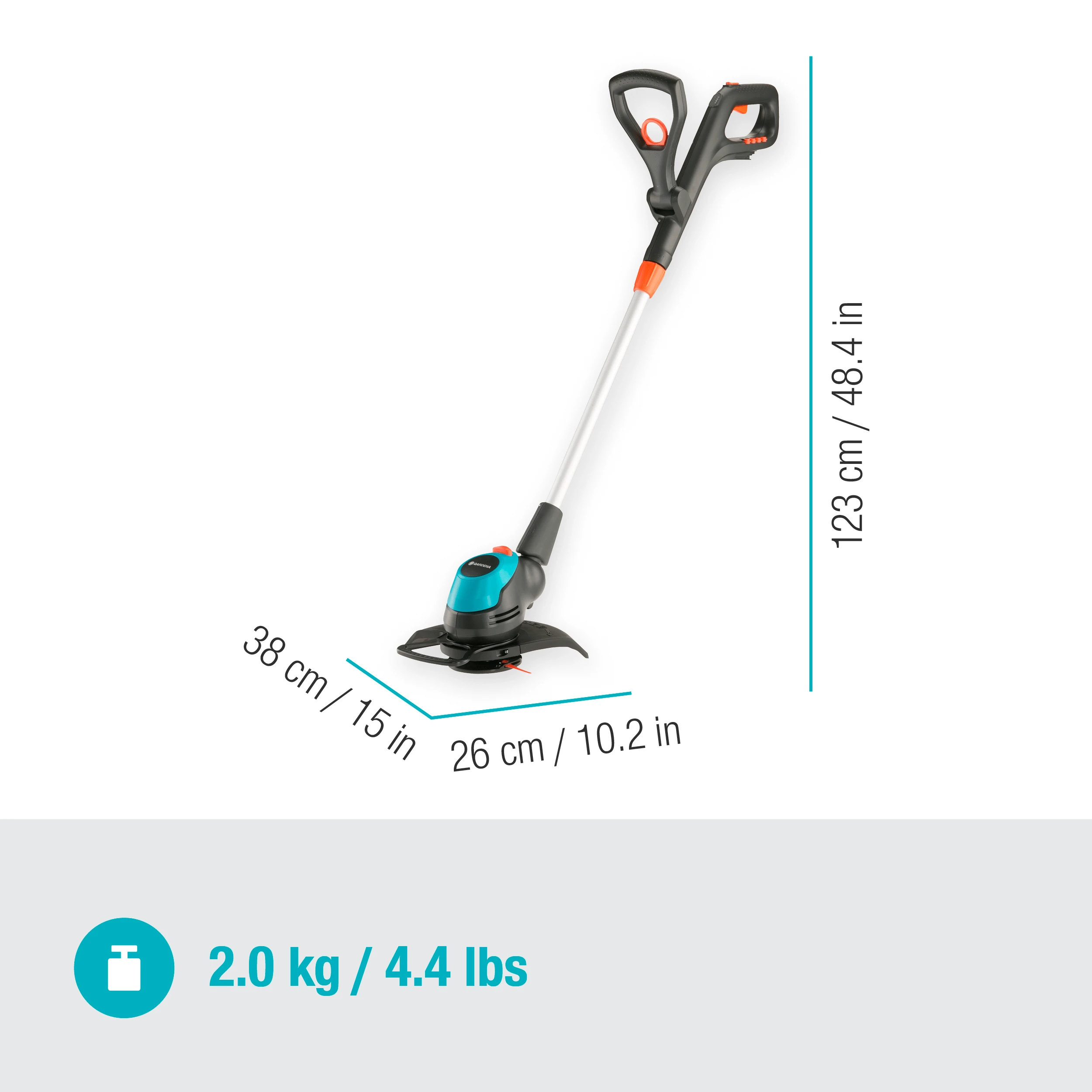 Gardena Akumuliatorinė žoliapjovė "EasyCut 23/18V P4A" - be akumuliatoriaus