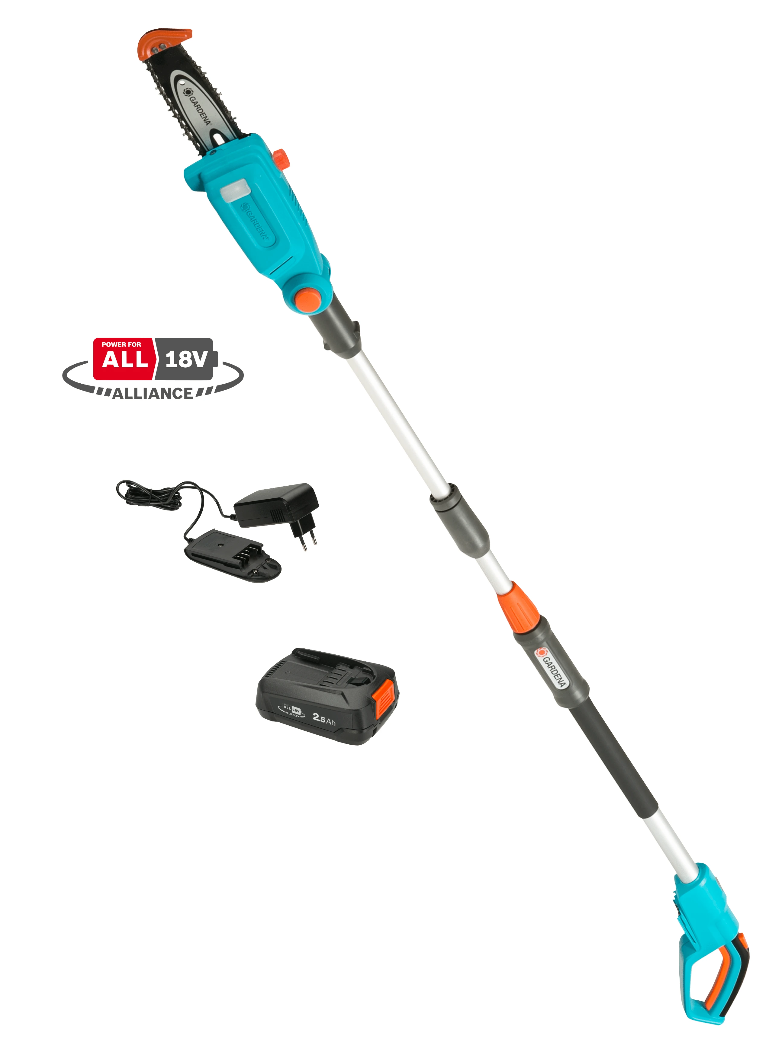 Gardena Akumuliatorinis genėtuvas TCS 20/18V P4A pilnas komplektas