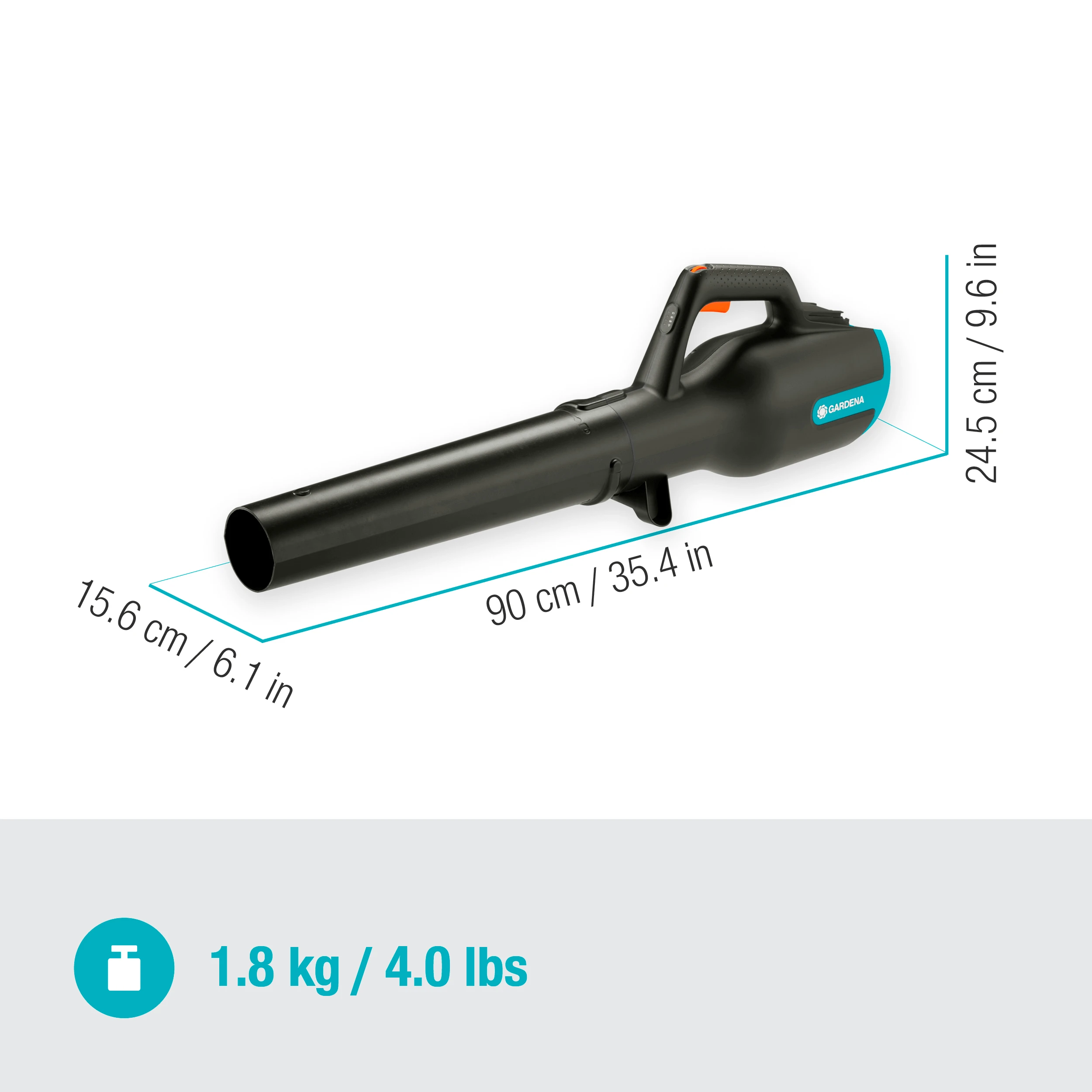 Gardena Akumuliatorinis lapų pūstuvas PowerJet 18V P4A - be akumuliatoriaus
