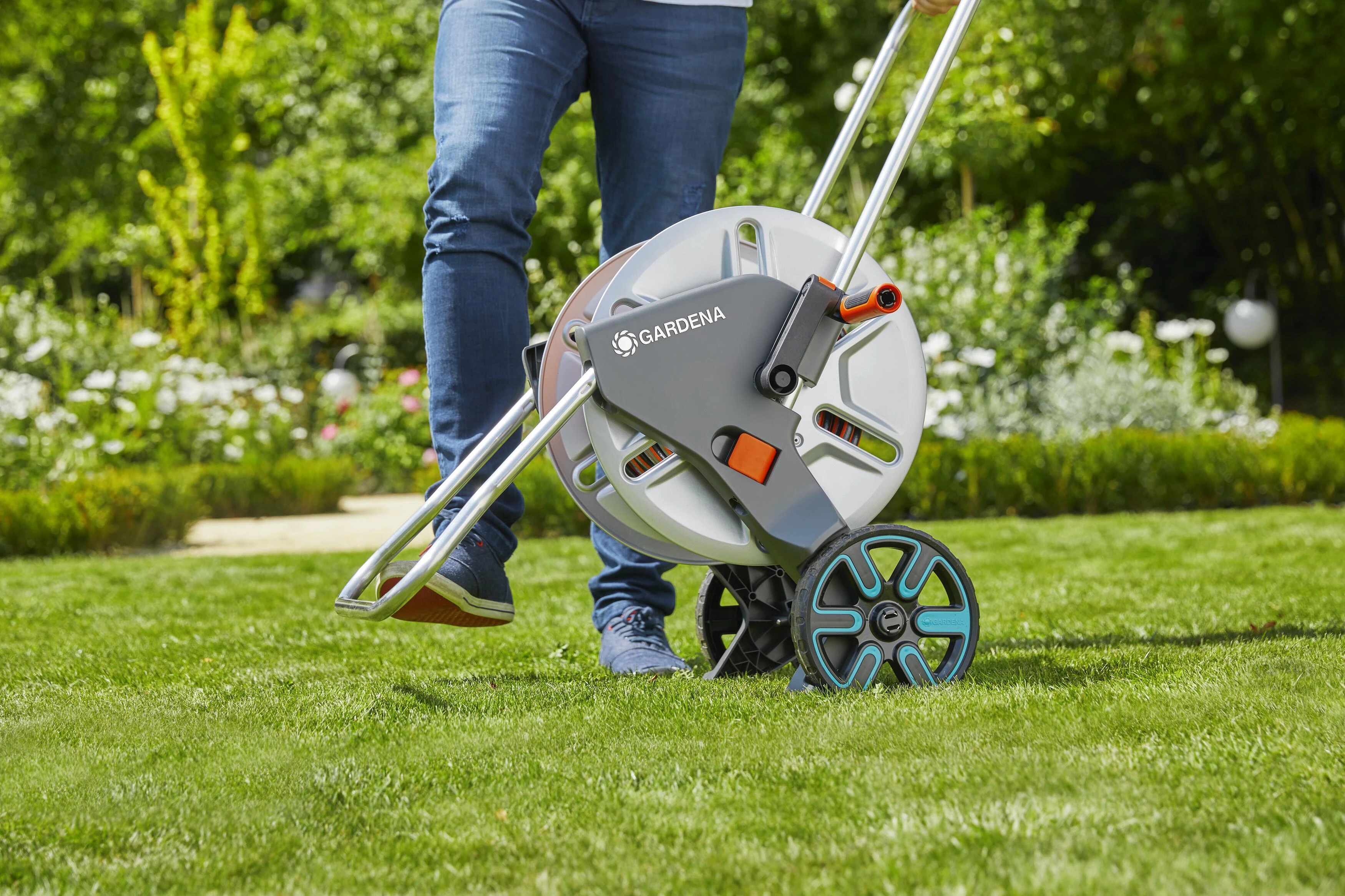 Gardena Metalinis žarnos vežimėlio "CleverRoll M" komplektas