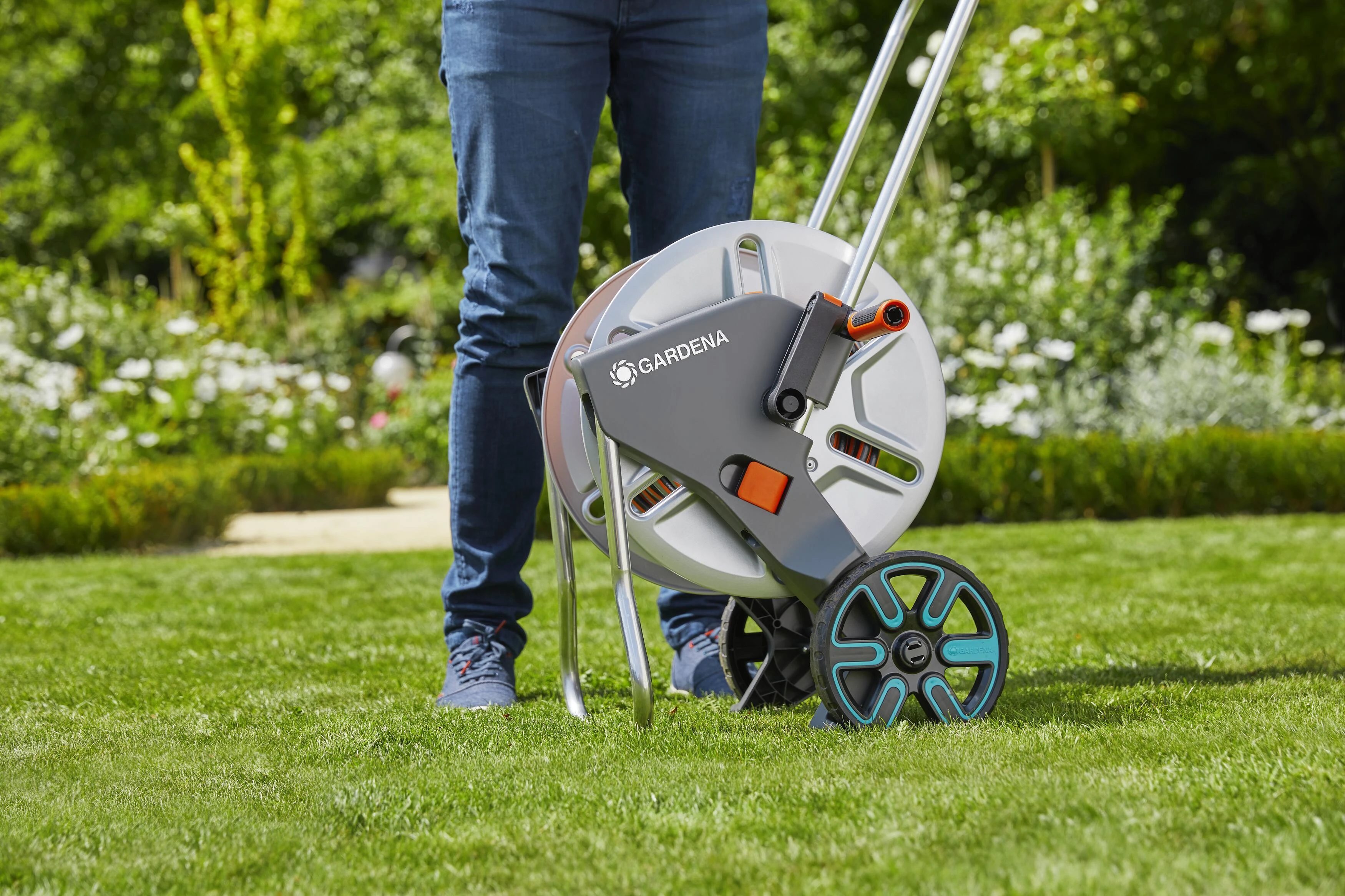 Gardena Metalinis žarnos vežimėlio "CleverRoll M" komplektas