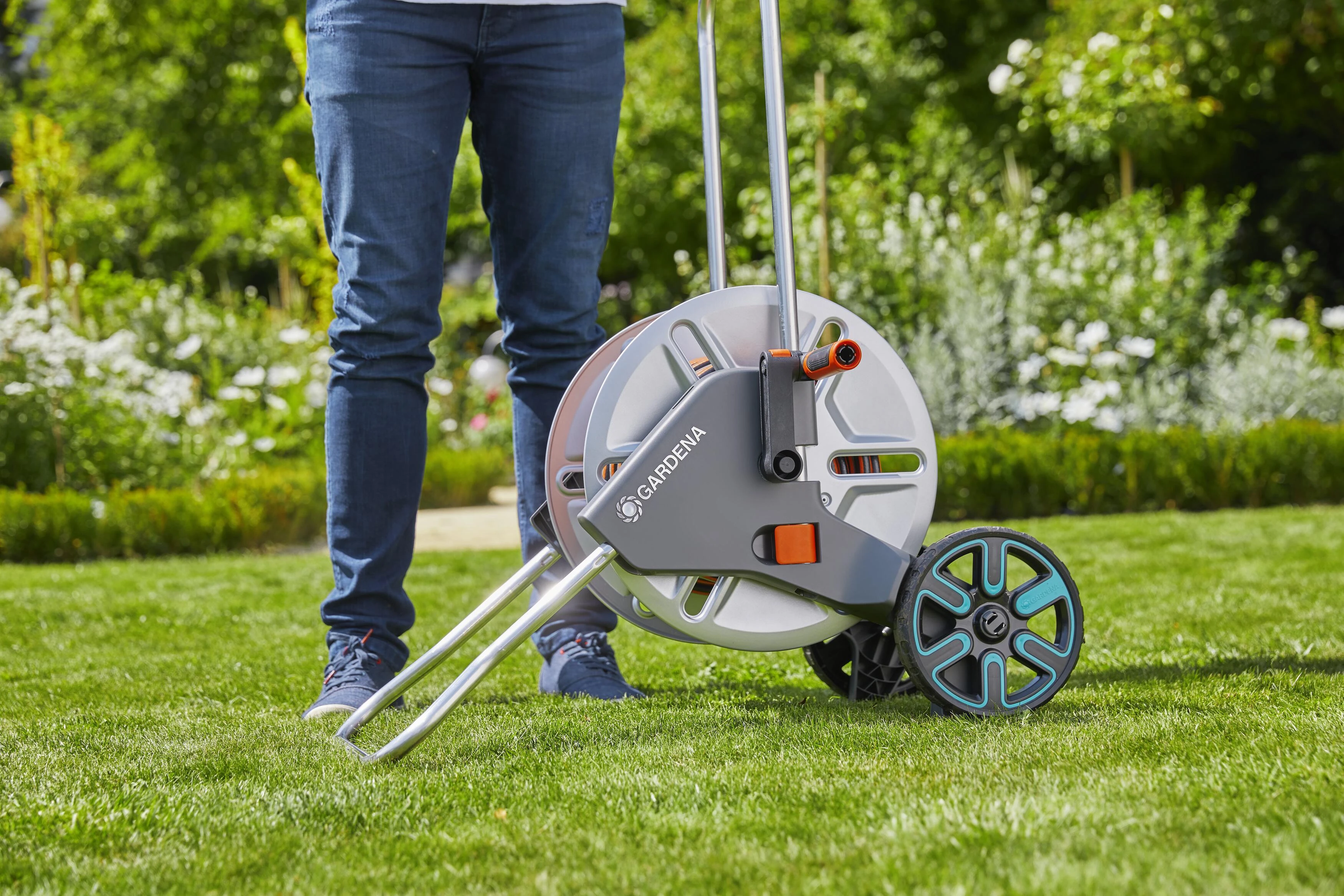 Gardena Metalinis žarnos vežimėlio "CleverRoll M" komplektas