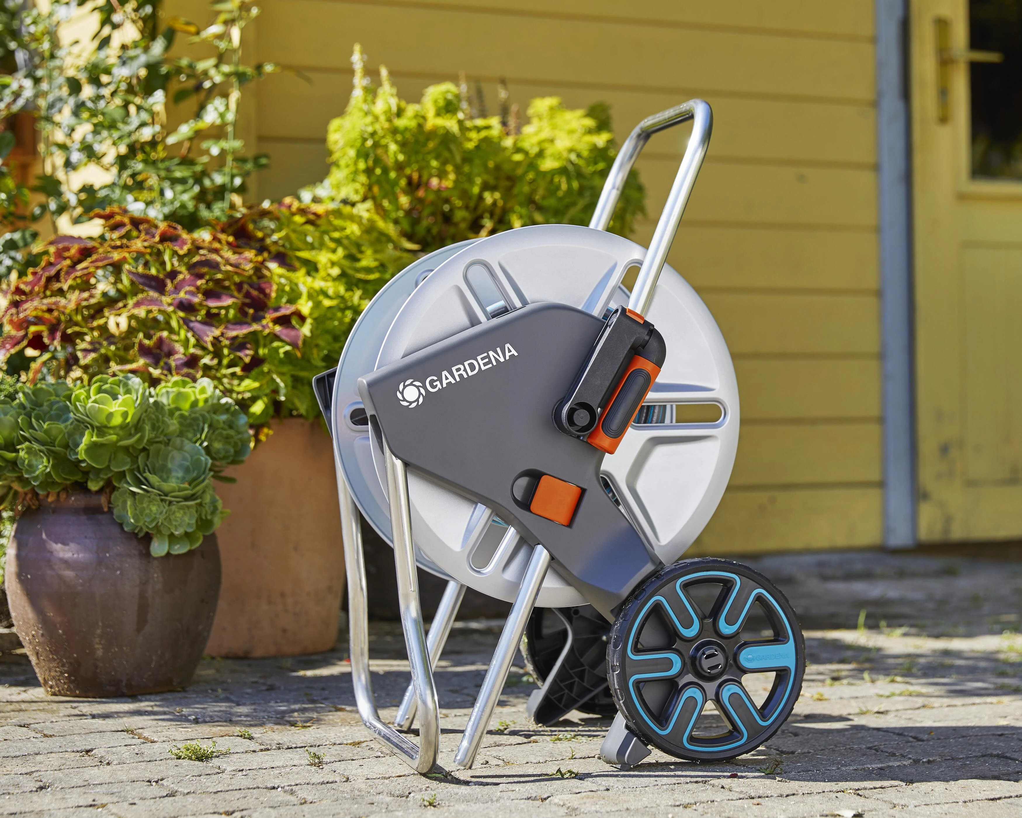 Gardena Metalinis žarnos vežimėlio "CleverRoll M" komplektas