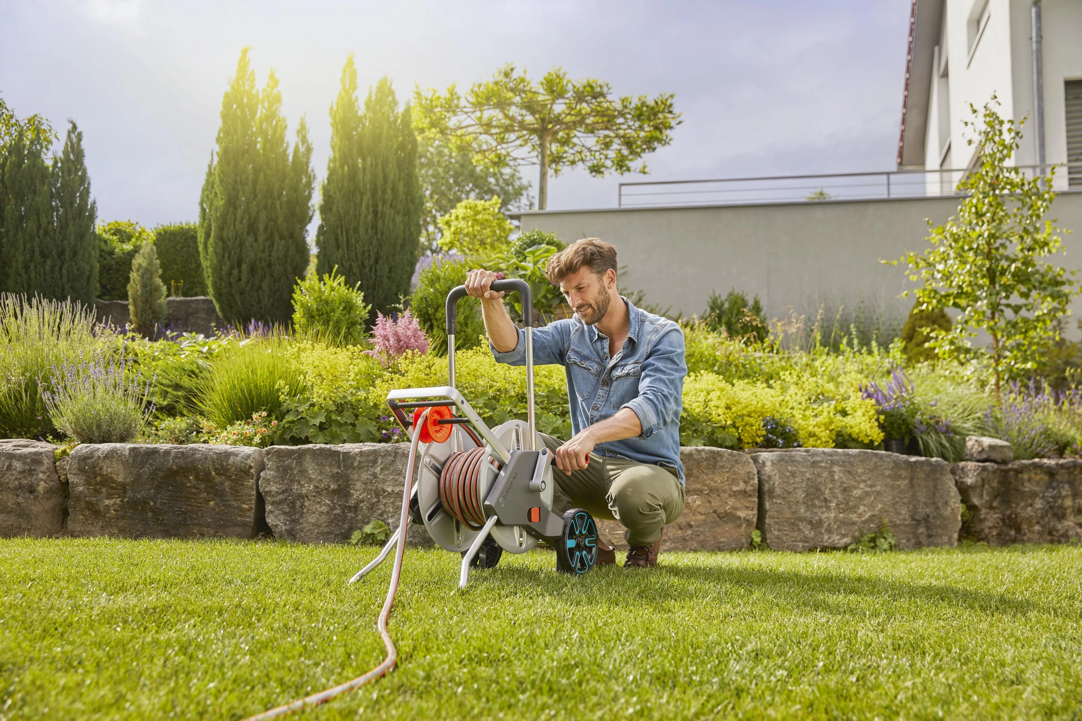 Gardena Metalinis žarnos vežimėlio "CleverRoll M Easy" komplektas