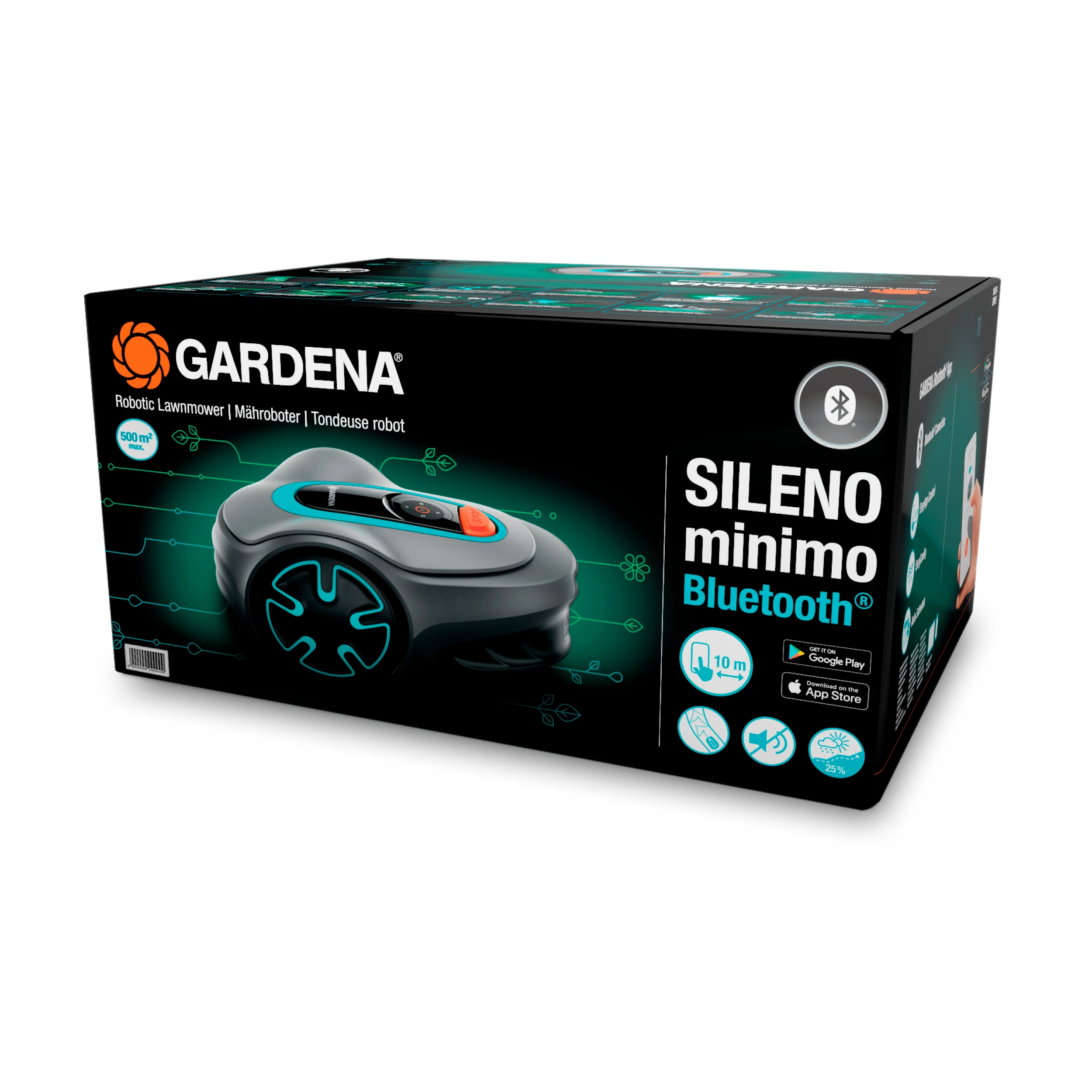 Robotas vejapjovė Gardena Sileno Minimo 500 m²