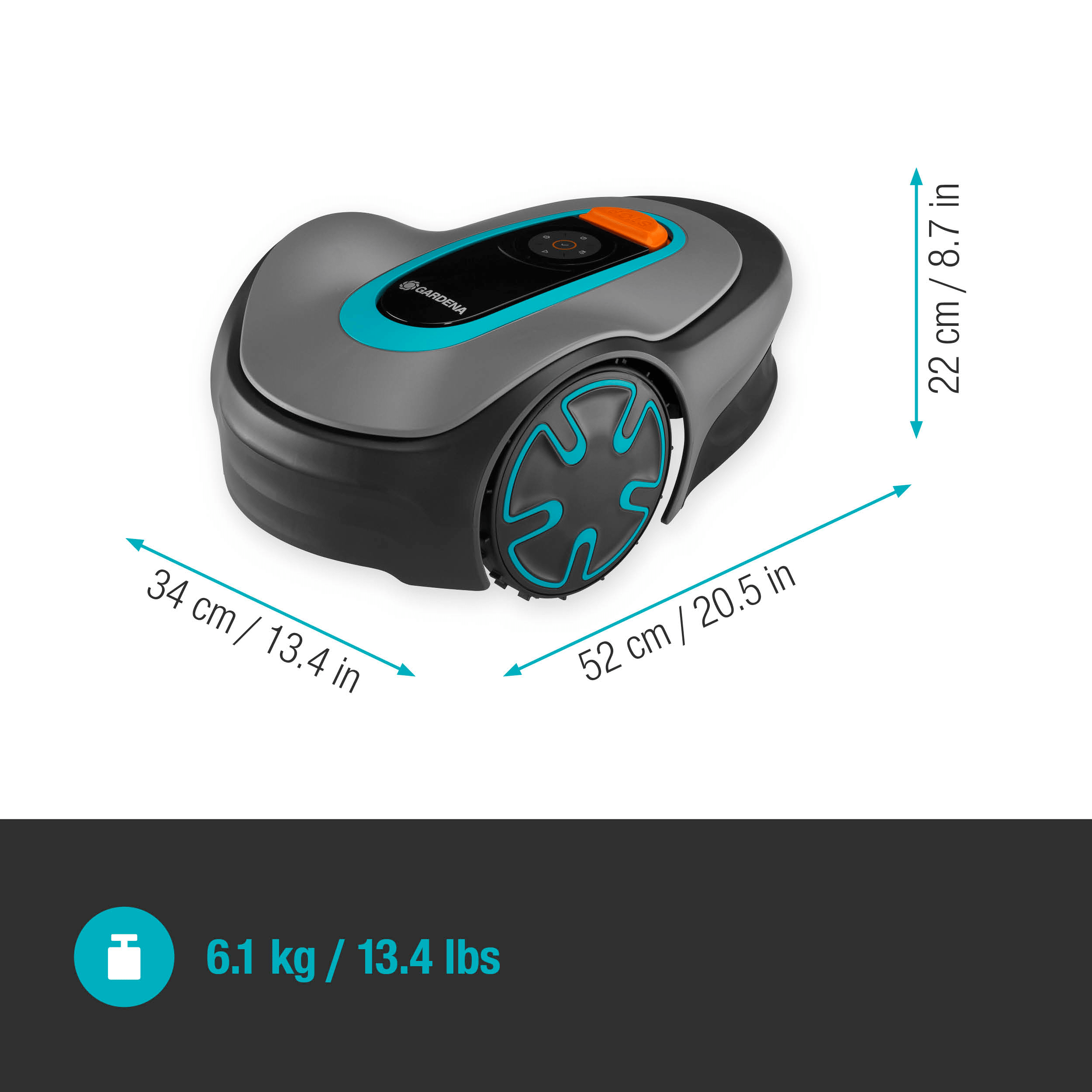 Robotas -  vejapjovė Gardena Sileno minimo 250 m²