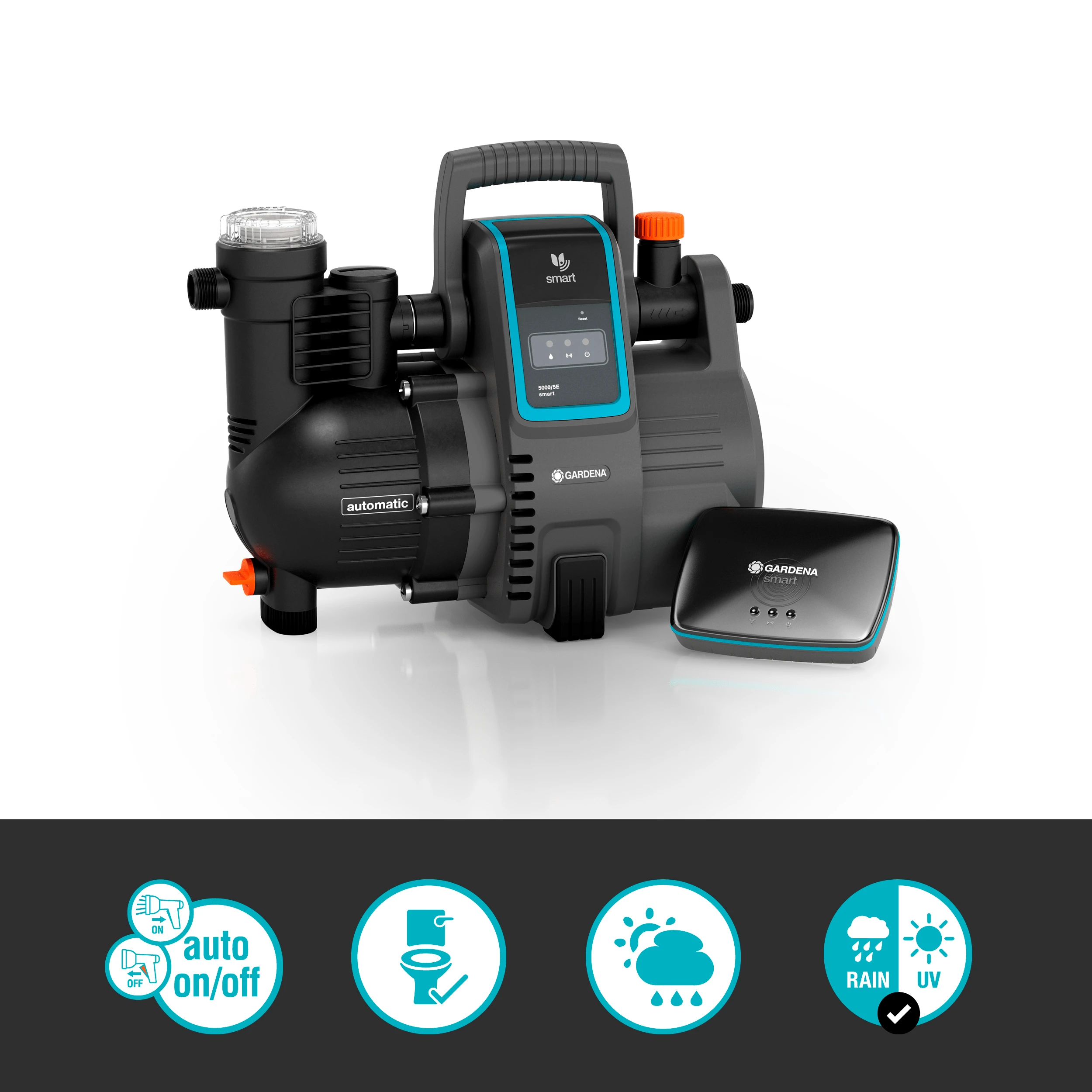 Gardena "Smart" automatinio slėginio siurblio rinkinys namams ir sodui