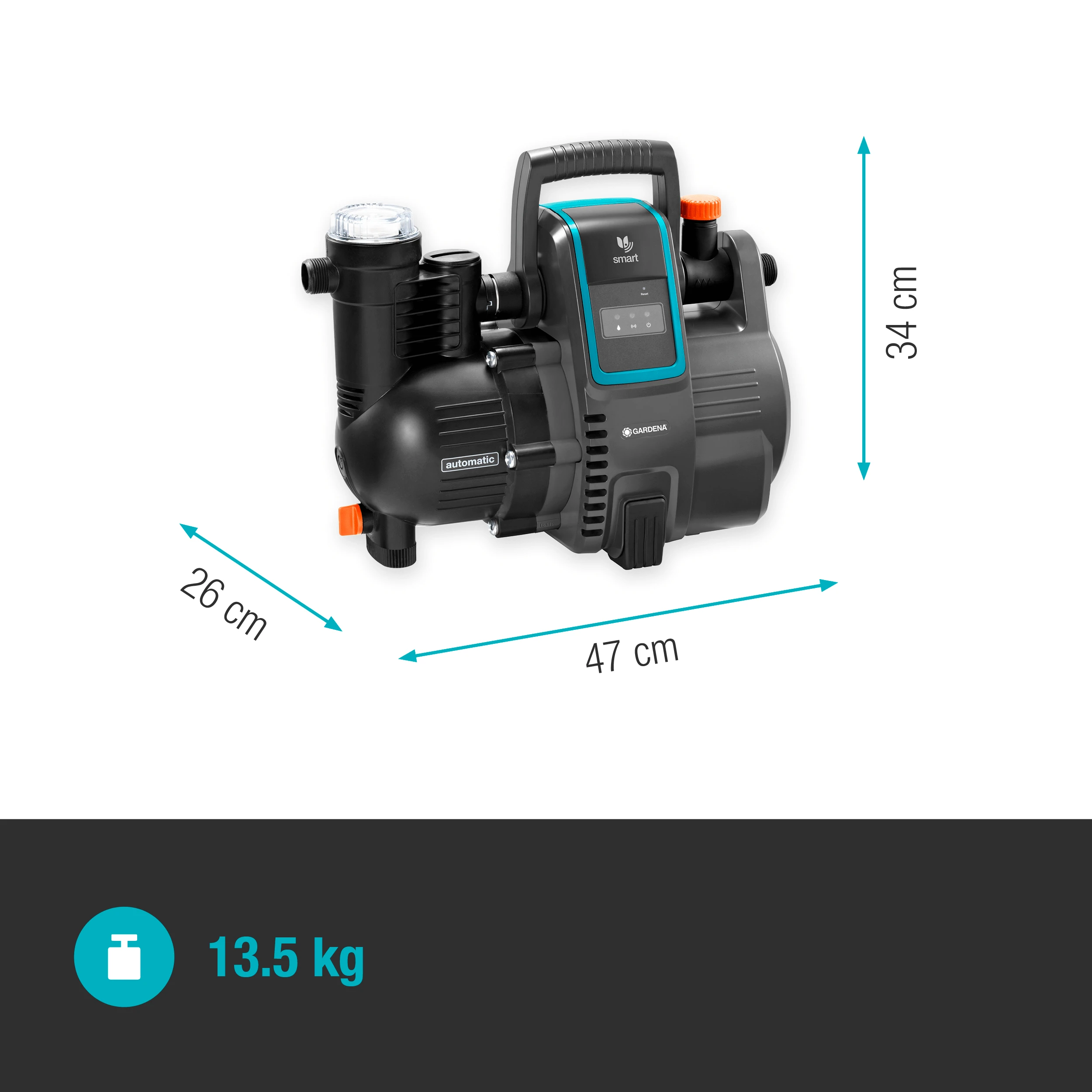 Gardena "Smart" automatinis slėginis siurblys namams ir sodui