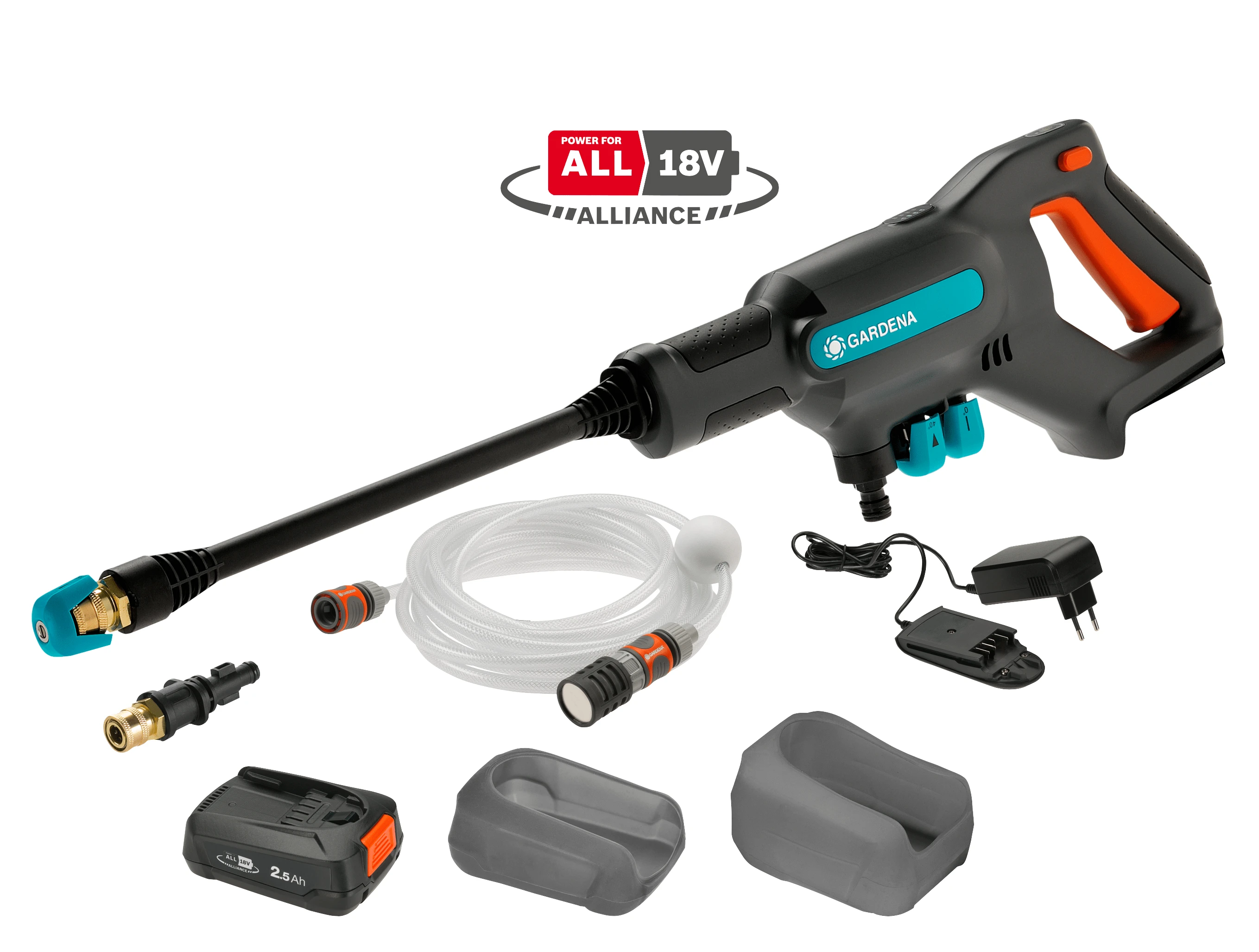 Gardena AquaClean 24/18V P4A pilnas komplektas