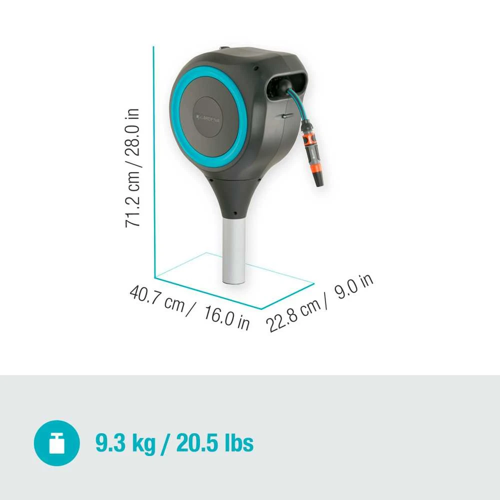 Gardena savaime susivyniojanti žarnos ritė "Rollup M" 20m, 11 mm