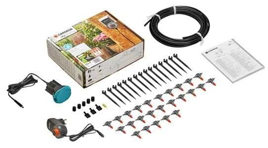 Gardena Pilnai automatizuota gėlių lovelių laistymo sistema
