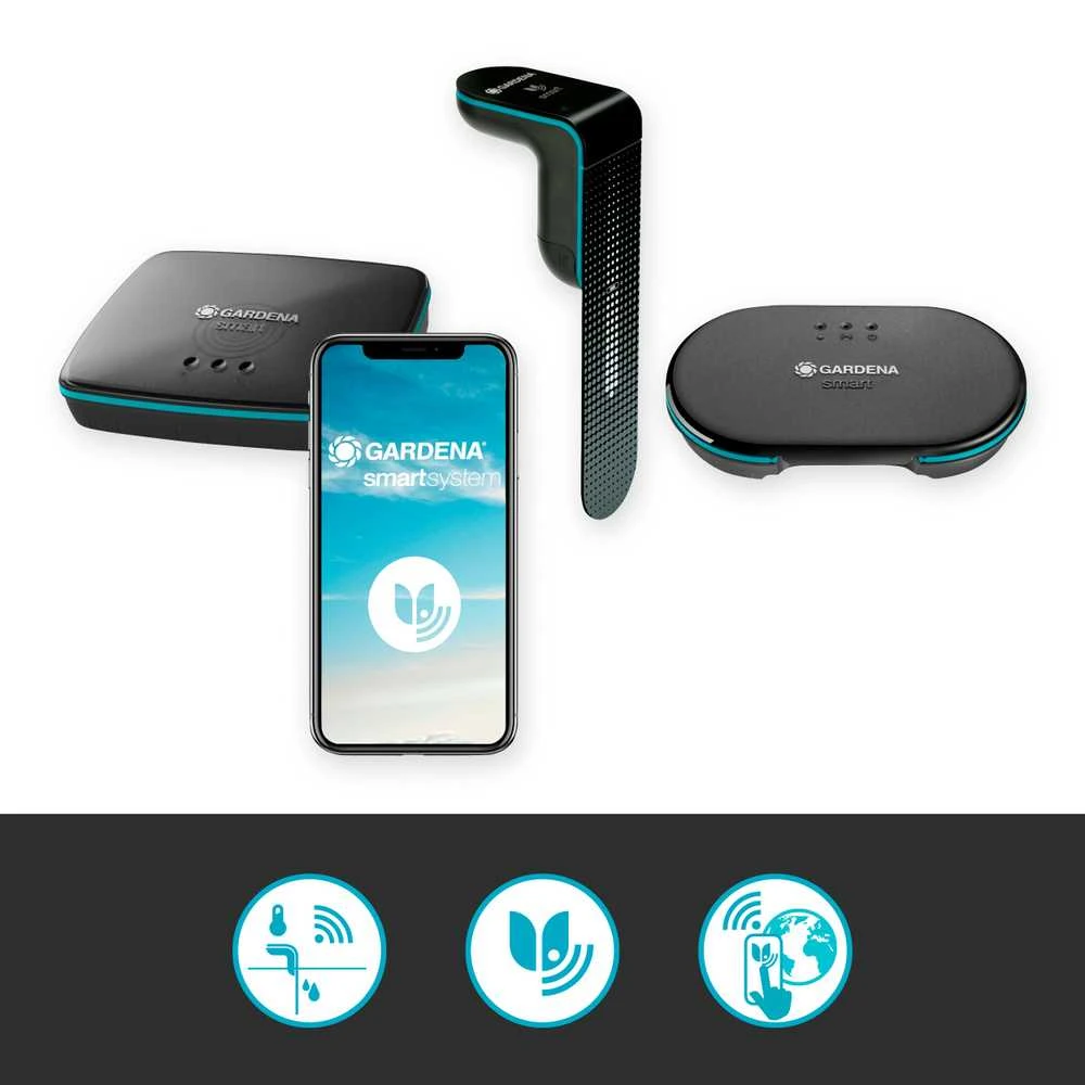 Gardena "Smart" Laistymo sistemos valdymo kompiuterio ir ir sensoriaus rinkinys
