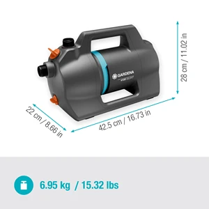 Gardena Sodo siurblys 4100 Silent, 550 W, 4100 l/h, 36 m / 3,6 bar, 7kg, apsauga nuo UV ir lietaus
