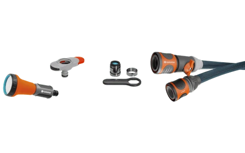 Gardena Tekstilinės žarnos Liano™ 10 m su čiaupų jungtimi vidaus čiaupams rinkinys