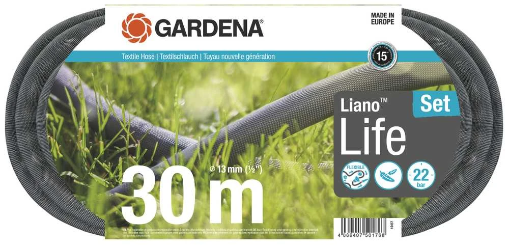 Gardena Tekstilinės žarnos Liano™ Life 30 m rinkinys