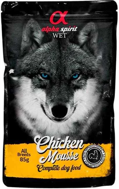 ALPHA SPIRIT WET putėsiai šunims su vištiena 85g 6vnt (24)