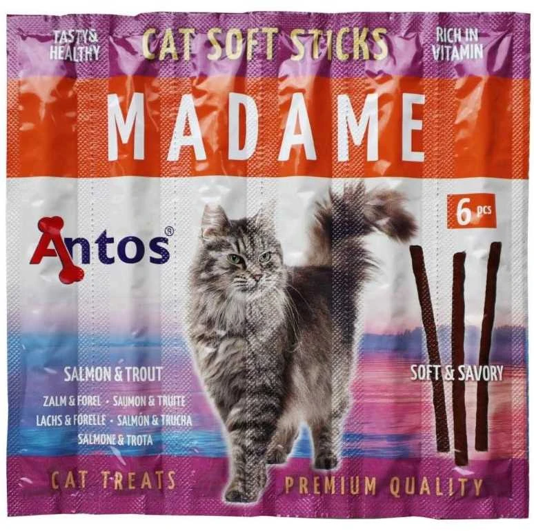 ANTOS MADAME Mėsos lazdelės katėms lašiša/tunas