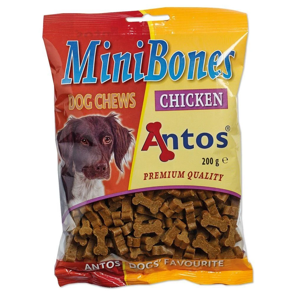 ANTOS Mini Bones Chicken maži kauliukai su vištiena 200g
