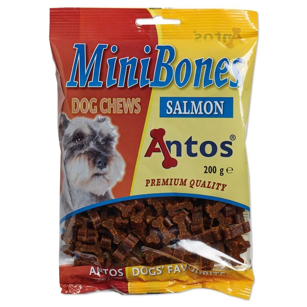 ANTOS Mini Bones Salmon maži kauliukai su lašiša 200g