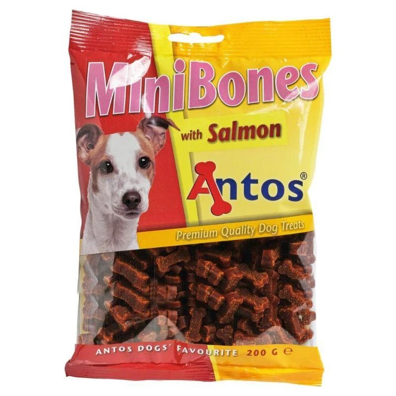 ANTOS Mini Bones Salmon maži kauliukai su lašiša 200g
