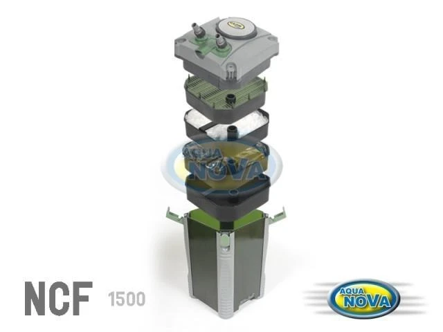 Aqua Nova NCF-1500 išorinis filtras iki 500L akvariumui 20W 1500L/val