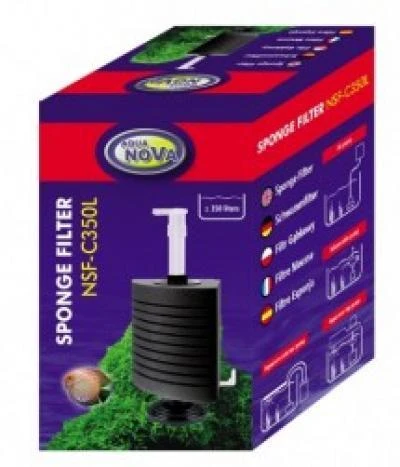 Aqua Nova NSF-C350L oru varomas kampinis kempininis vidinis filtras 350L/val