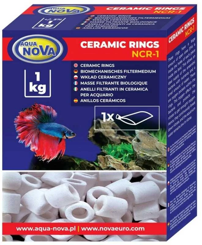 Aqua Nova keramikiniai filtravimo žiedai 1kg