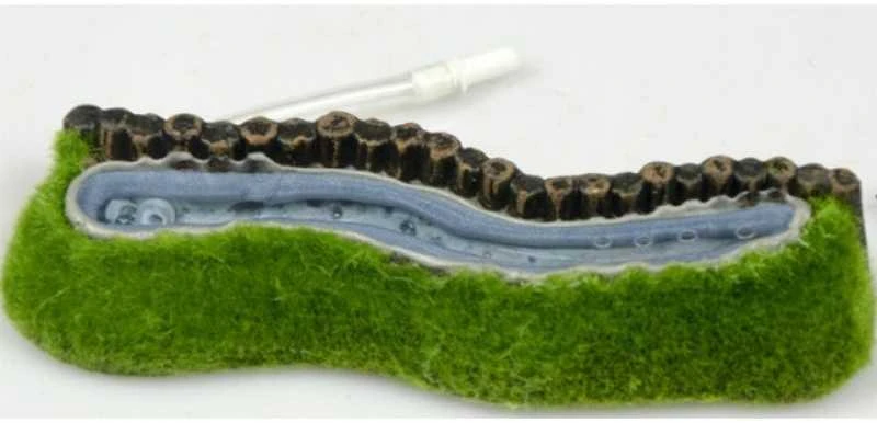 AQUA NOVA oro burbuliuku juosta su žolyte 16x5cm